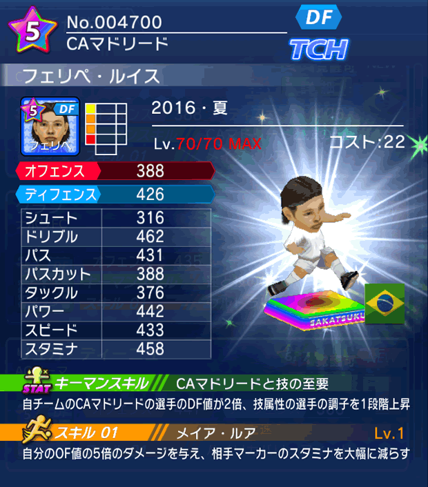 No.04700　フェリペ・ルイス【16・夏】