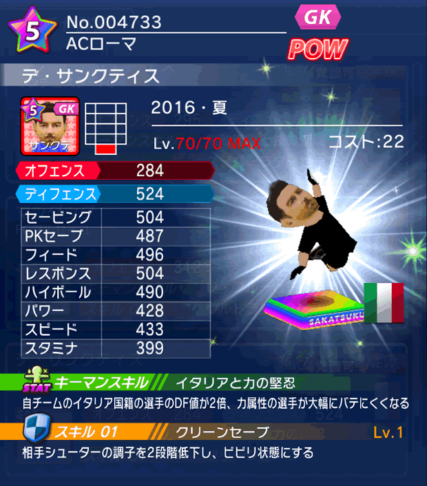 No.04733 デ・サンクティス【16・夏】