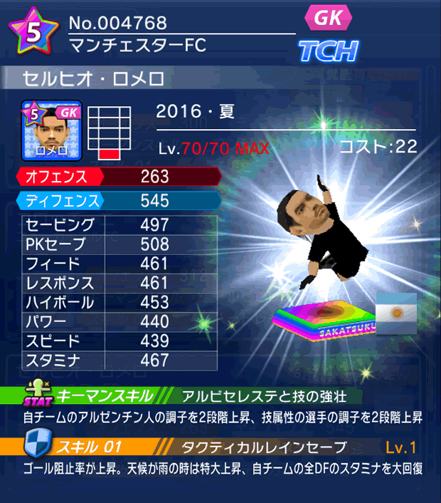 No.04768　セルヒオ・ロメロ【16・夏】