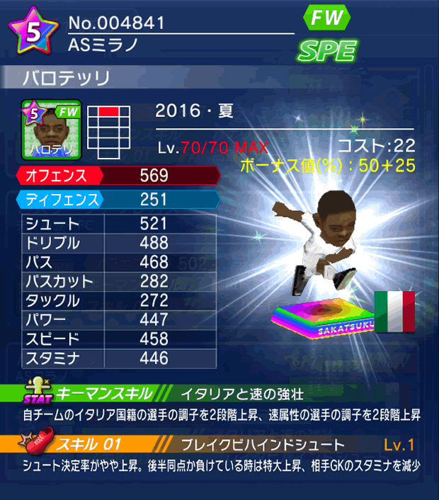 No.04841 バロテッリ【16・夏】