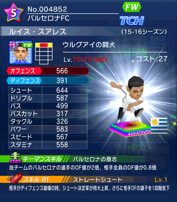 No.04852 ルイス・スアレス【15-16】