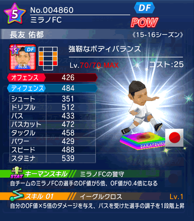 No.04860　長友佑都【15-16】