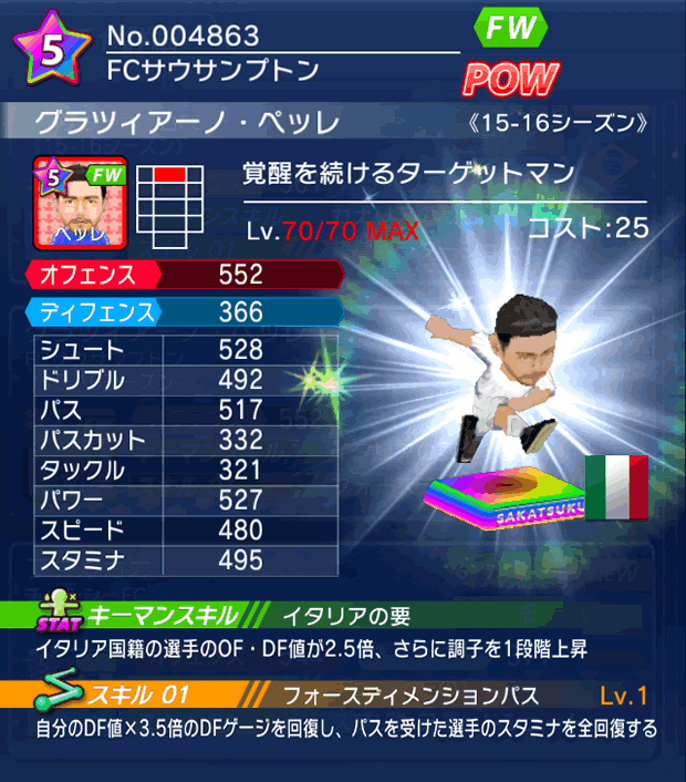 No.04863　グラツィアーノ・ペッレ【15-16】