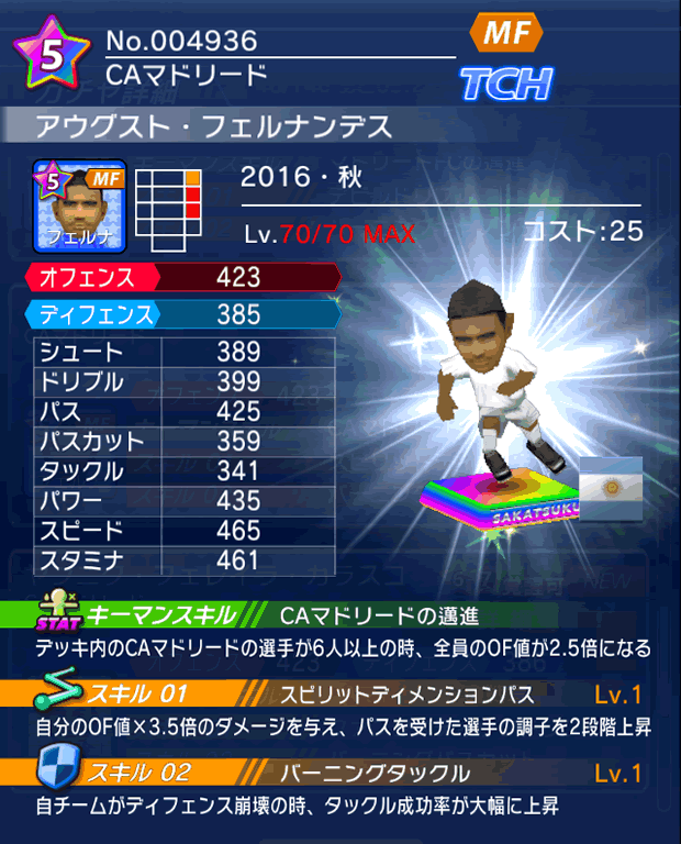 No.04936　アウグスト・フェルナンデス【16・秋】