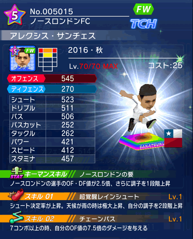 No.05015 アレクシス・サンチェス【16・秋】