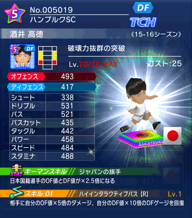 No.05019　酒井高徳【15-16】