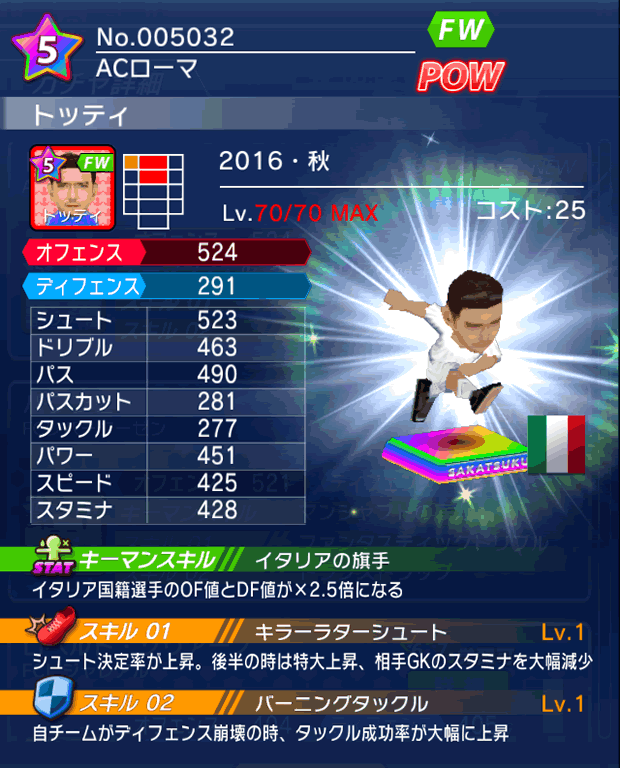 No.05032 トッティ【16・秋】