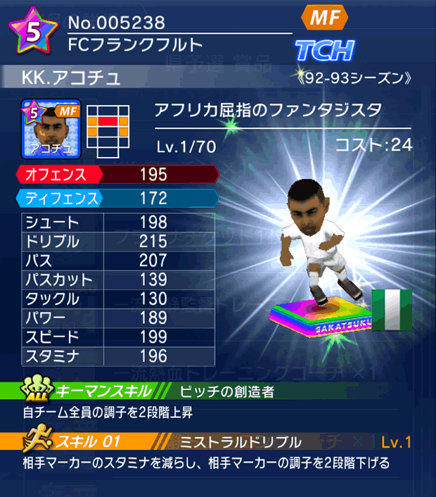 No.05238　KK．アコチュ【92-93cs】