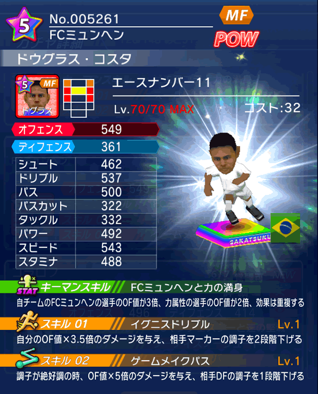 No.05261 ドウグラス・コスタ【No.11】