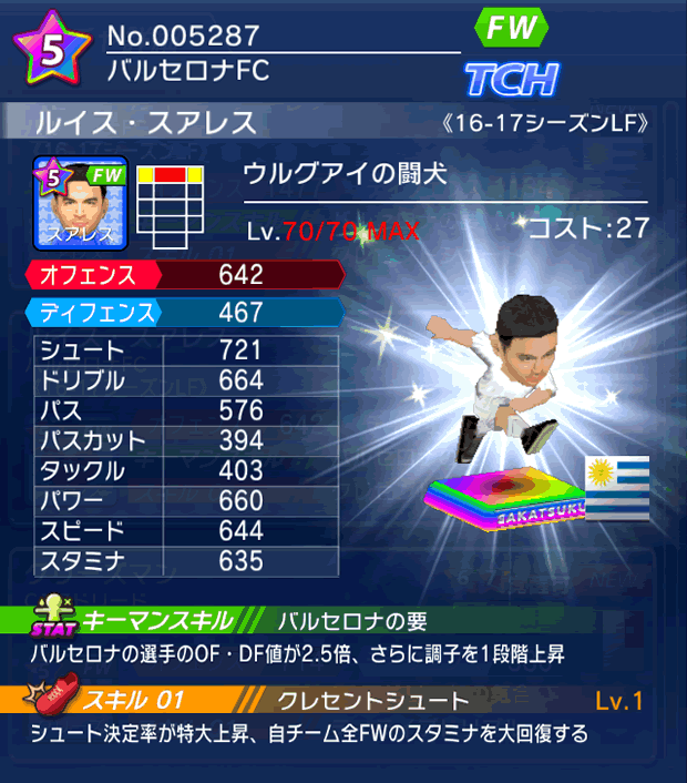 No.05287　ルイス・スアレス【16-17LF】