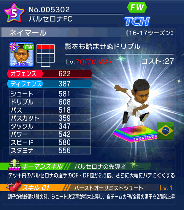 No.05302 ネイマール【16-17】