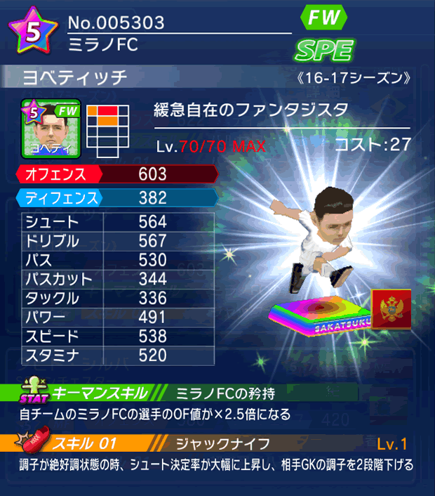 No.05303　ヨベティッチ【16-17】