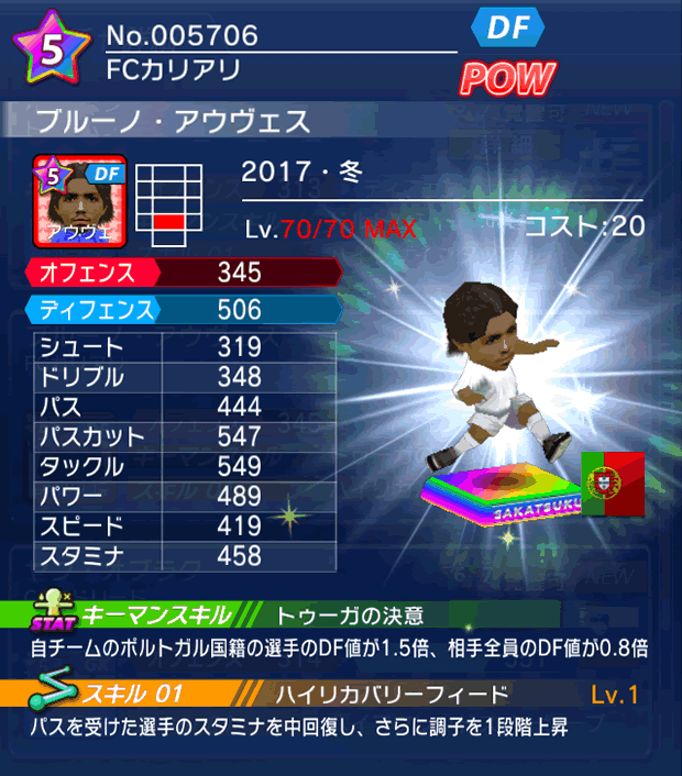 No.05706　ブルーノ・アウヴェス【17・冬】