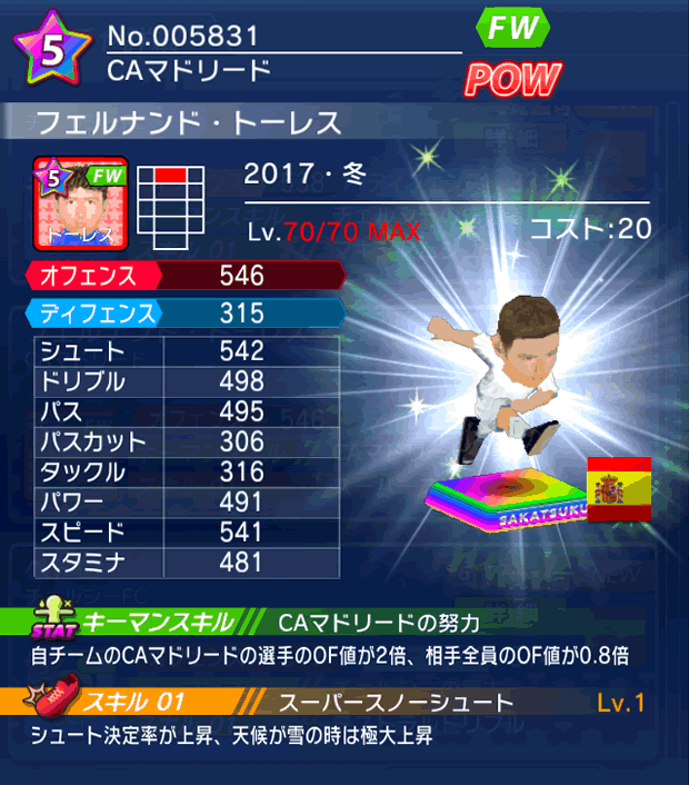 No.05831 フェルナンド・トーレス【17・冬】