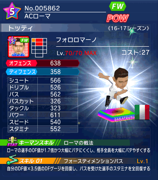 No.05862 トッティ【16-17】