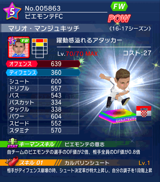 No.05863 マリオ・マンジュキッチ【16-17】