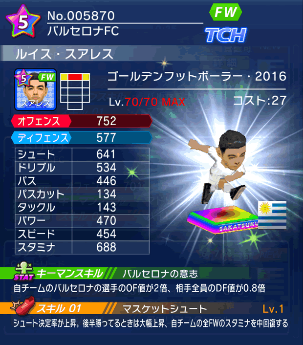 No.05870 ルイス・スアレス【GFB16】