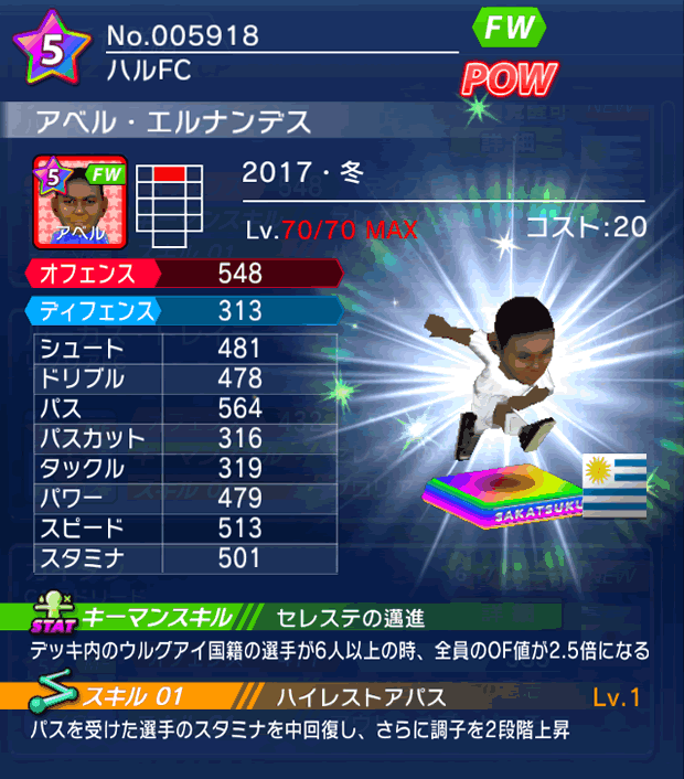 No.05918 アベル・エルナンデス【17・冬】