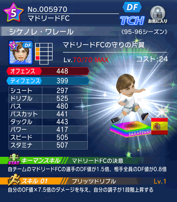 No.05970 シケノレ・ワレール【95-96co】