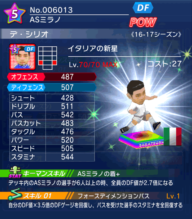 No.06013 デ・シリオ【16-17】