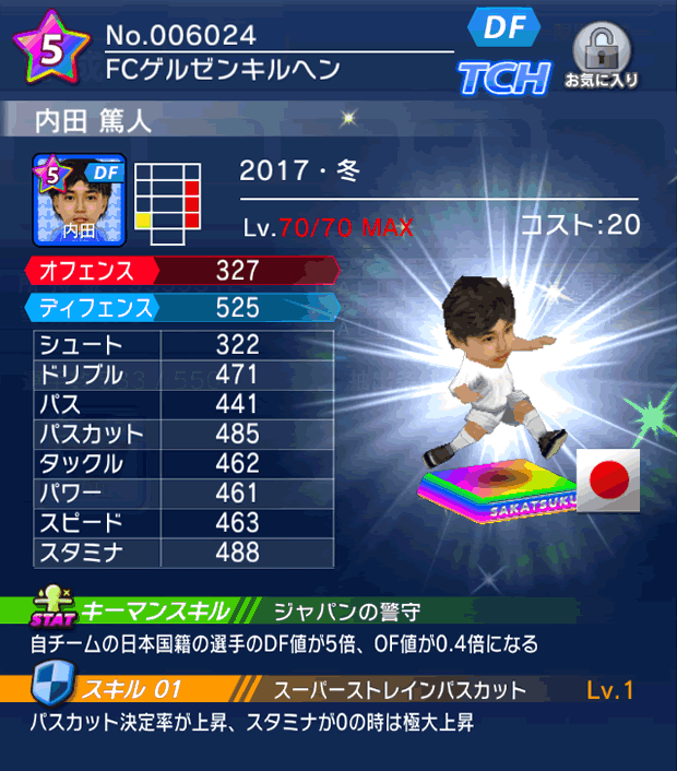 No.06024 内田篤人【17・冬】