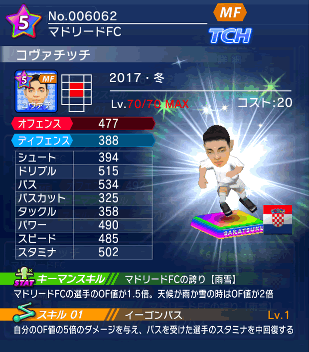 No.06062　コヴァチッチ【17・冬】