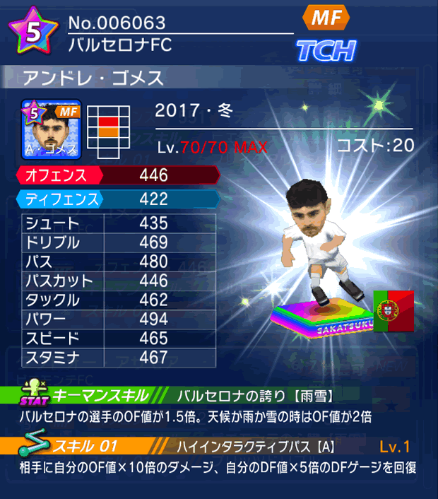 No.06063　アンドレ・ゴメス【17・冬】