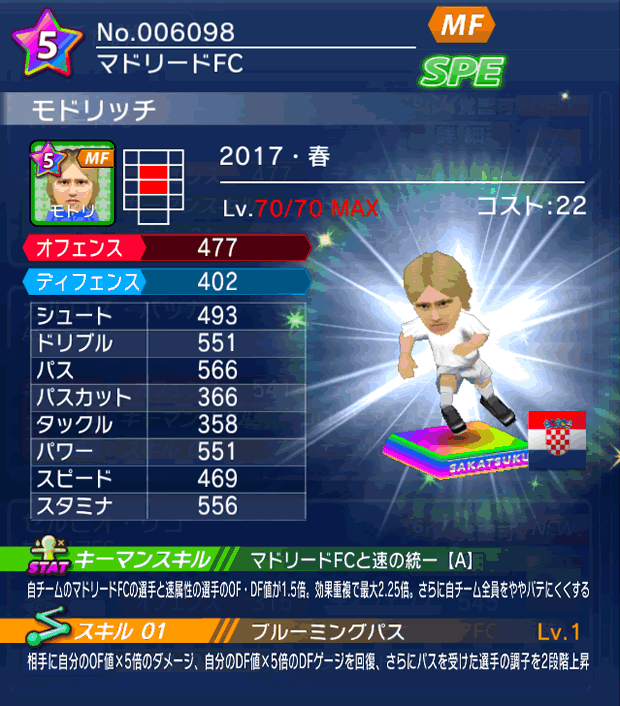 No.06098　モドリッチ【17・春】