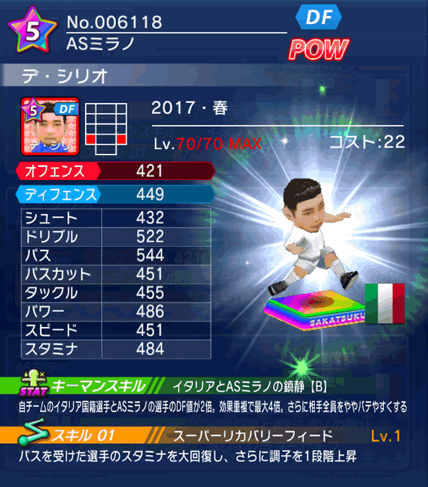 No.06118 デ・シリオ【17・春】