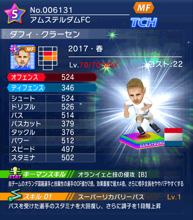 No.06131　ダフィ・クラーセン【17・春】