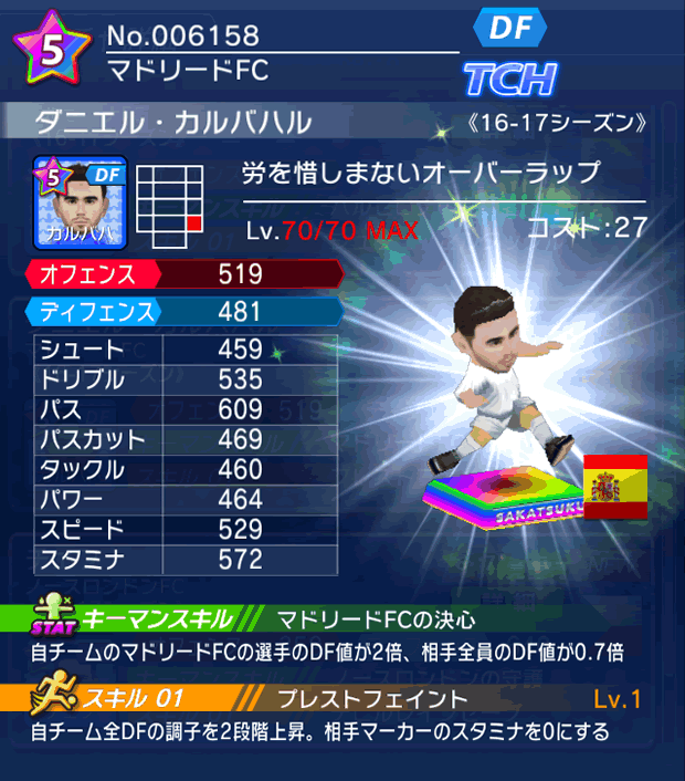 No.06158 ダニエル・カルバハル【16-17】