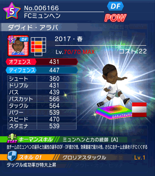 No.06166 ダヴィド・アラバ【17・春】