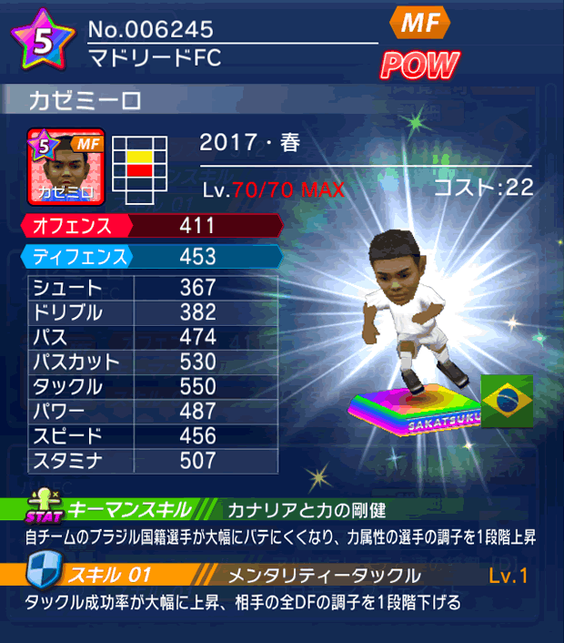 No.06245 カゼミーロ【17・春】