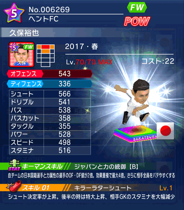 No.06269　久保裕也【17・春】