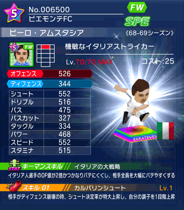 No.06500　ピーロ・アムスタシア【68-69LL】