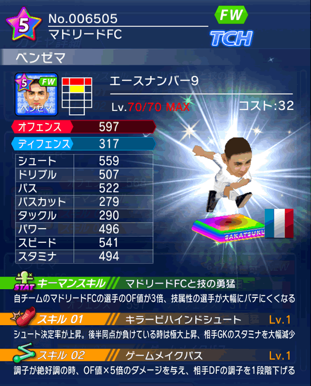 No.06505 ベンゼマ【No.9】