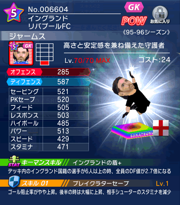 No.06604 ジャームス【95-96cs】