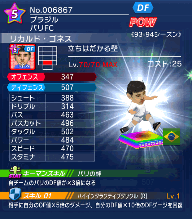 No.06867　リカルド・ゴネス【93-94LL】