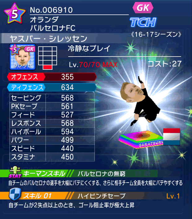 No.06910　ヤスパー・シレッセン【16-17】