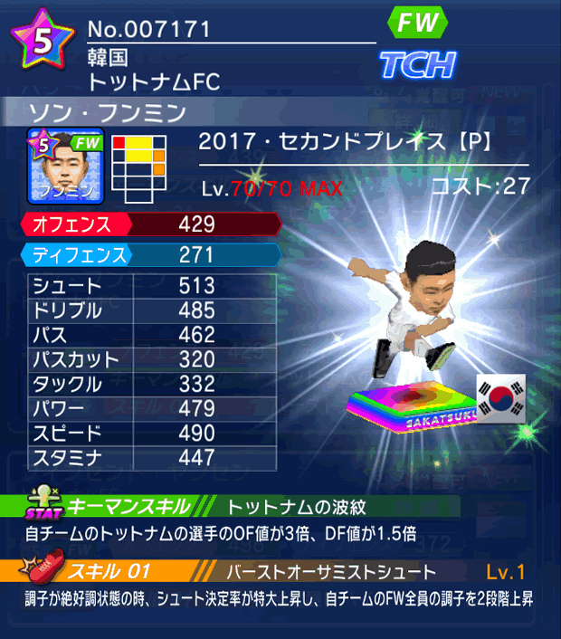 No.07171　ソン・フンミン【17・spP】