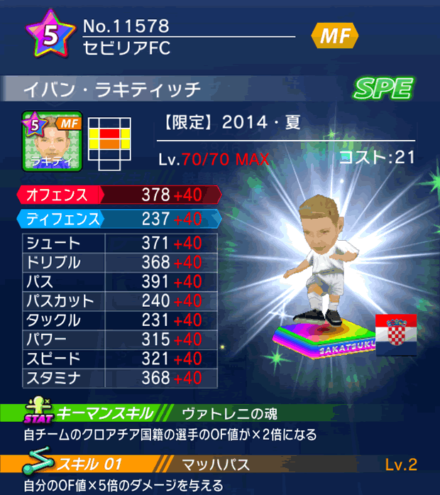 No.11578　イバン・ラキティッチ【14・夏】