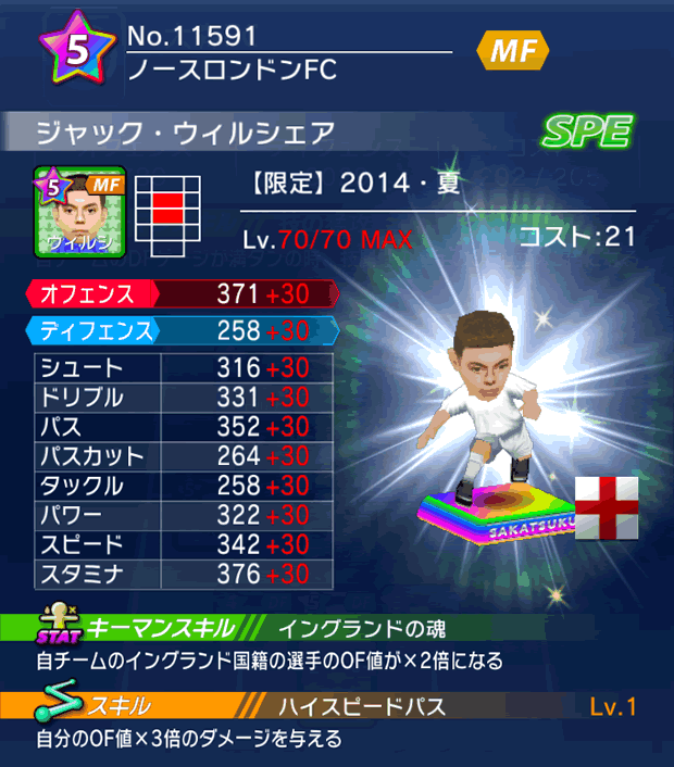 No.11591 ジャック・ウィルシェア【14・夏】