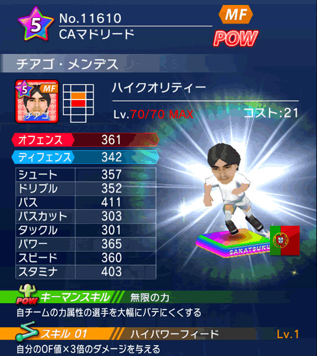 No.11610 チアゴ・メンデス