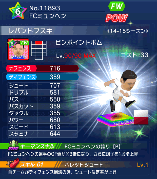 No.11893　レバンドフスキ【14-15】