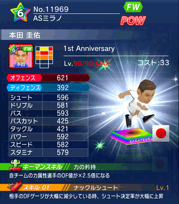 No.11969 本田圭佑【1stAnniv】