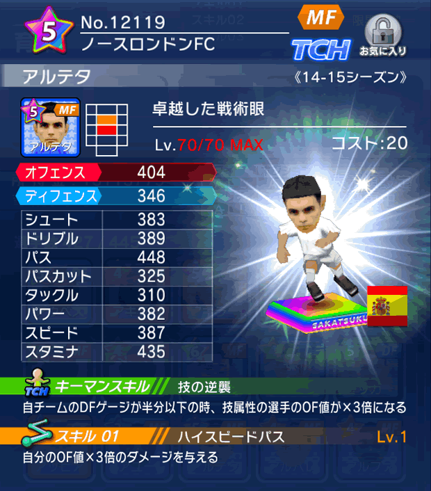 No.12119　アルテタ【14-15】