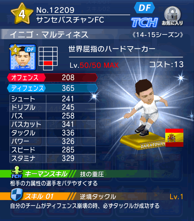 No.12209　イニゴ・マルティネス【14-15】