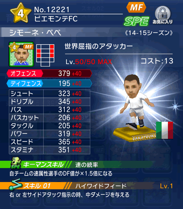 No.12221　シモーネ・ペペ【14-15】