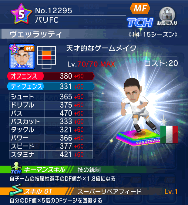 No.12295 ヴェッラッティ【14-15】