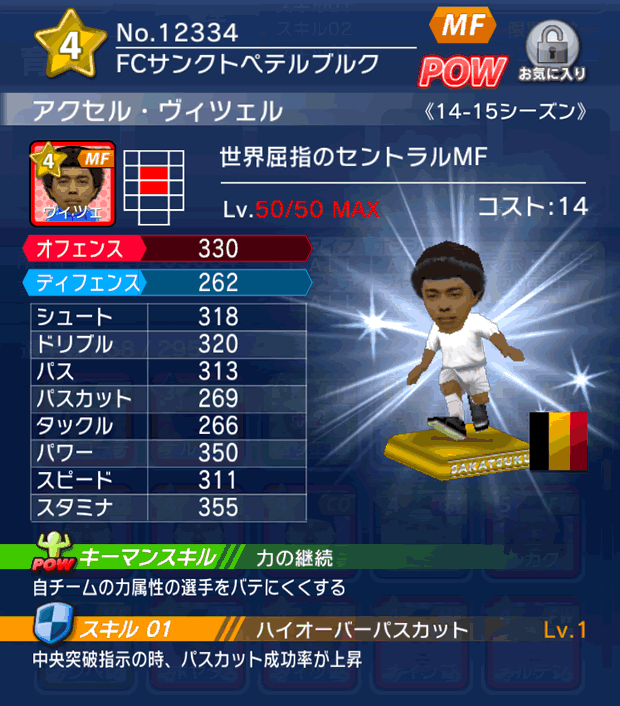 No.12334 アクセル・ヴィツェル【14-15】